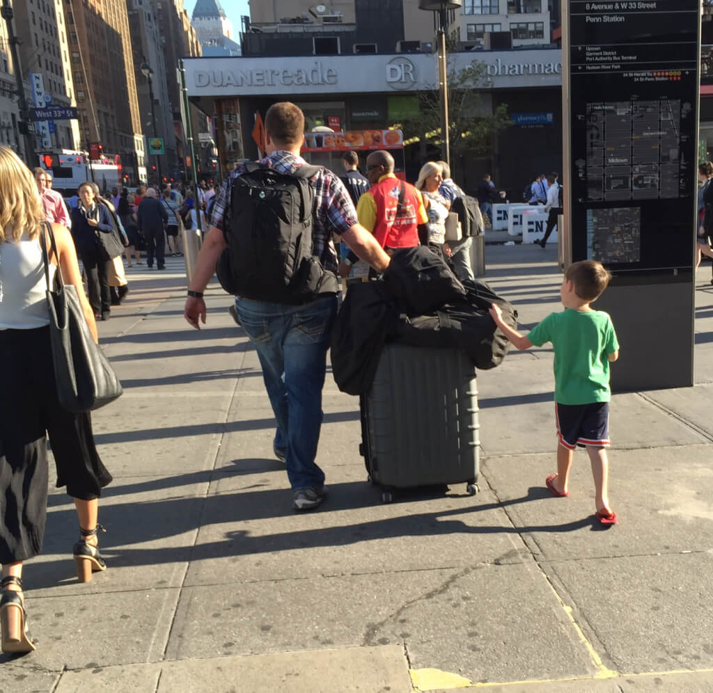 Arriving in New York City