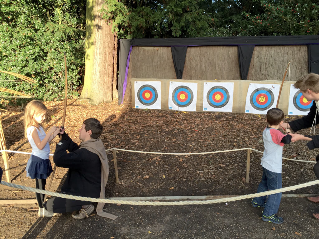 Liberty and Justice try out archery for the first time!
