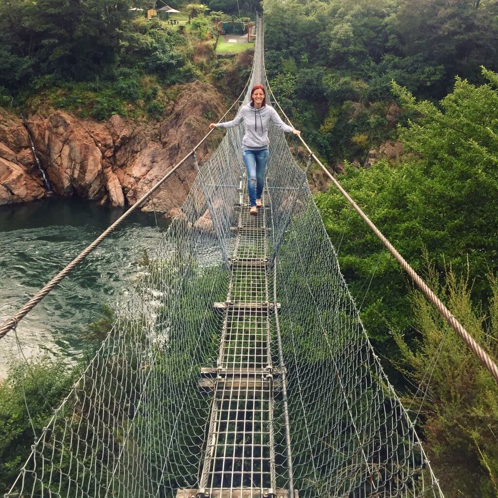 Buller Gorge Swing Bridge - the scariest moment of my life!!
