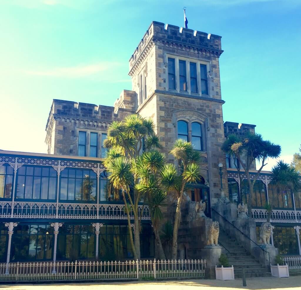 The front of the Larnach Castle