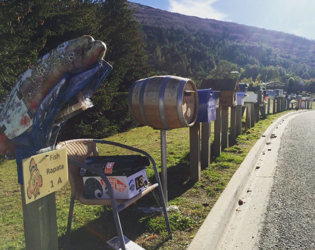 The row of unique mailboxes!