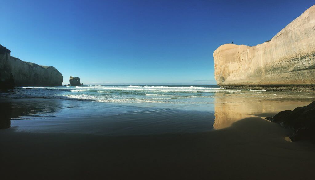 One of the beautiful views on Tunnel Beach